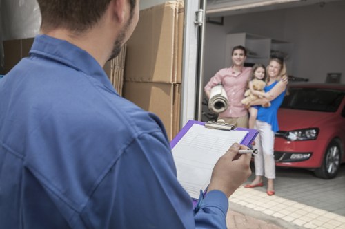 Packed van space showing cubic-yard based pricing concept