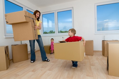 Local office moving team handling loading in Tooting
