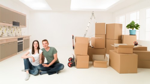 Packing and loading household items for a home move in Tooting