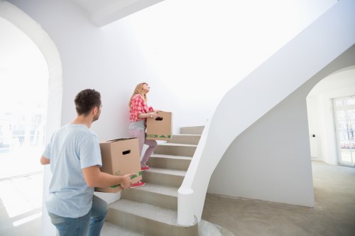 Manager assessing a service complaint after a move